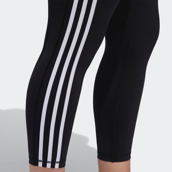 Adidas 3 Stripe 7/8 large pocket leggings/tights - Picture 5 of 7